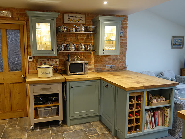 Rustic Oak Worktop Kitchen