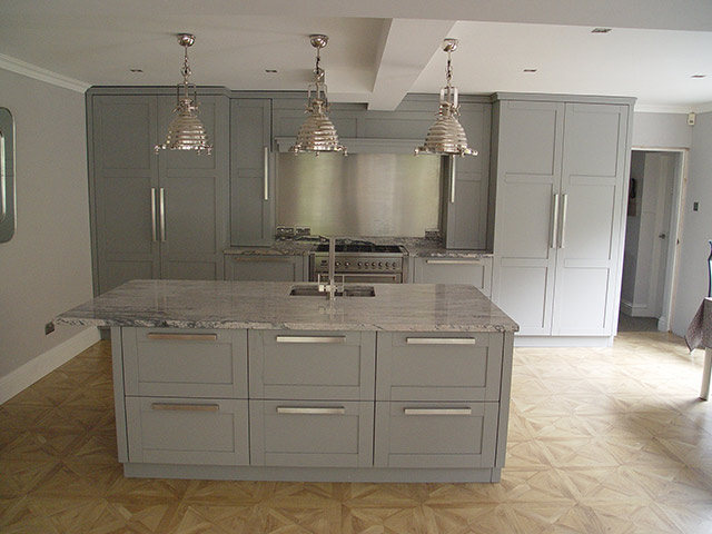 Grey Panelled Kitchen
